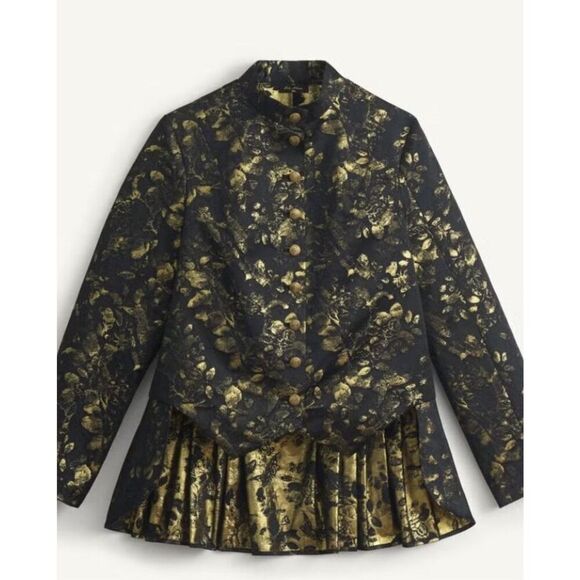 Kate Moss Zara Metallic Jacquard jacket top - Picture 1 of 1